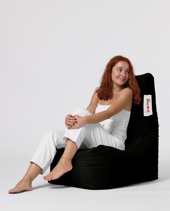 Atelier Del Sofa Puf de Jardín Diamond - Negro